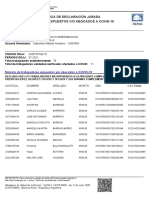 Declaración jurada trabajadores expuestos COVID