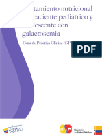 2013 Tratamiento Nutricional Del Paciete Pediatrico y Adolescente Con Galactosemia