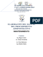 Manual de Mantenimiento