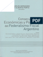 16º Seminario Sobre Federalismo (2013) Consecuencias Económicas y Políticas Del Federalismo Fiscal Argentino