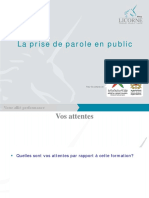 Prise de Parole en Public Ministere de La Jeunesse Et Des SP