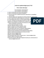 Questionario de Epidemiologia para 2º AV