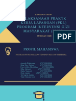 Pelaksanaan Praktk Kerja Lapangan (PKL) Program Intervensi Gizi Masyarakat (Pigm)
