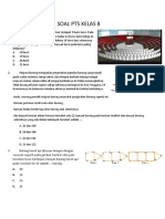 Soal PTS KLS 8