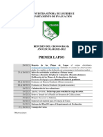 Cronograma Escolar Primer Lapso 2021-2022 Actualizado PDF