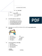 20 Granted Points I. Fill in The Blanks A / An: (5x4 20p)