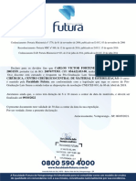 Declaração de Cursando - Pós Com Fundo - Carlos Victor Fortenele Pinheiro - Instrumentação Cirúrgica, Centro Cirúrgico_central de Material e Esterilização