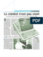 Le minitel n'est pas mort - Le Parisien - Juillet 2009