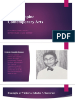 The Philippine Contemporary Arts: By: Althea Leigne I. Daruca Section: Grade 12/ Abm - Einstein