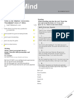 Open Mind Elementary Unit 7 Skills Test - Editable