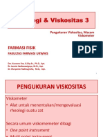 FARMASI FISIK - Rheologi Viskositas - 3 - 2021-2022