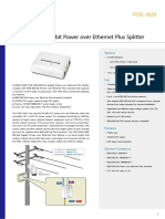 IEEE 802.3at Gigabit Power Over Ethernet Plus Splitter: POE-162S