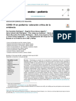 COVID-19 en Pediatría: Valoración Crítica de La Evidencia