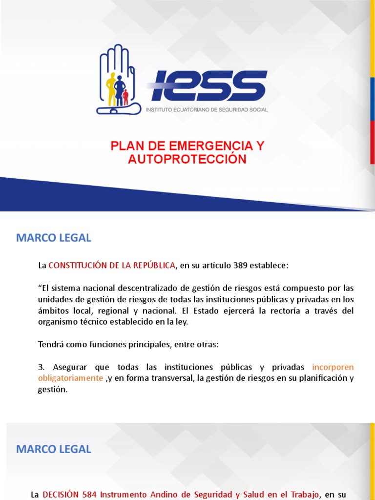 Plan de Emergencia y Riesgos Laborales | PDF | Temblores | Emergencia