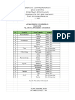 Jadwal Posyandu Puskesmas Ronowijayan