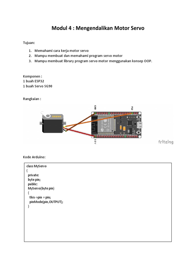 Modul 4 Motor Servo | PDF