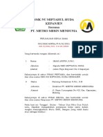 DRAF - PERJANJIAN KERJA SAMA PT. MetroMesin - SMK NU Miftahul Huda Kepanjen