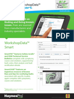 Workshopdata™ Smart: Reduce Time Spent On Finding and Fixing Known Issues. Fixes Are Sourced