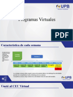 Programas Virtuales: Clases, Actividades y Calendario Semanal