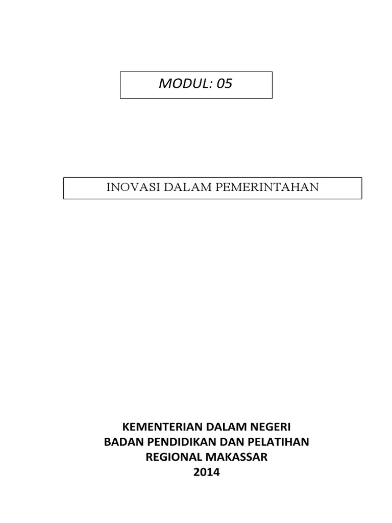 Inovasi dan Daya Saing Pemerintahan Daerah | PDF | Karier ...