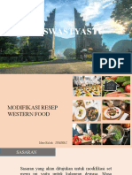 PPT Modifikasi Resep Makanan Hotel Set Menu Western