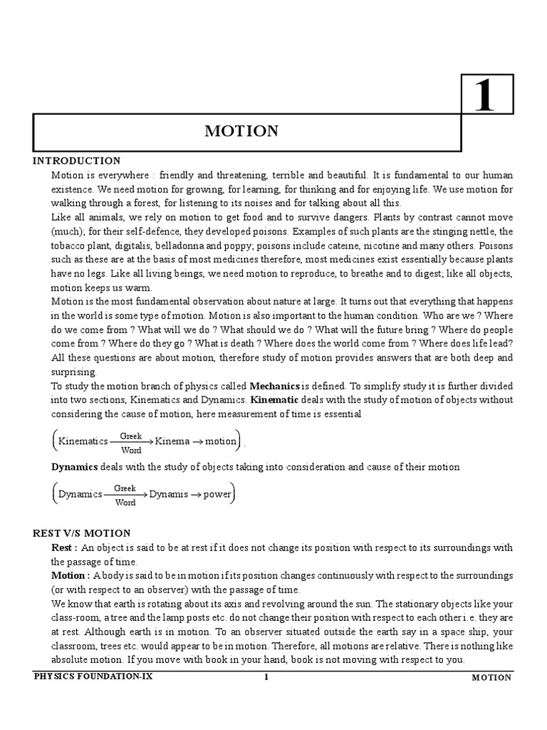 Understanding Motion and Its Concepts | PDF | Velocity | Acceleration