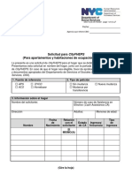 Solicitud para Cityfheps (Para Apartamentos Y Habitaciones de Ocupación Individual)