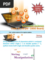 Class XI (As Per CBSE Board) : Computer Science