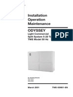Installation Operation Maintenance: Light Commercial Split System 5-20 Tons TWE Model 50 HZ