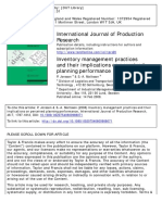 Inventory Manegemt Practices and Their Implications On Perceived Olanning Performance