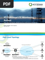 PT. Telkomsel LTE Monitoring Rollout: High Level Topology For Mobile Backhaul Performance Monitoring