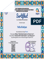 BRC Certificate - Yefta Kristiyan