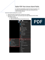 How To Fix A Fillable PDF That Shows Blank Fields