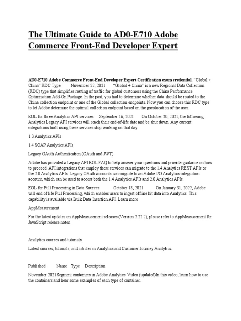 The Ultimate Guide To AD0-E710 Adobe Commerce Front-End Developer ...