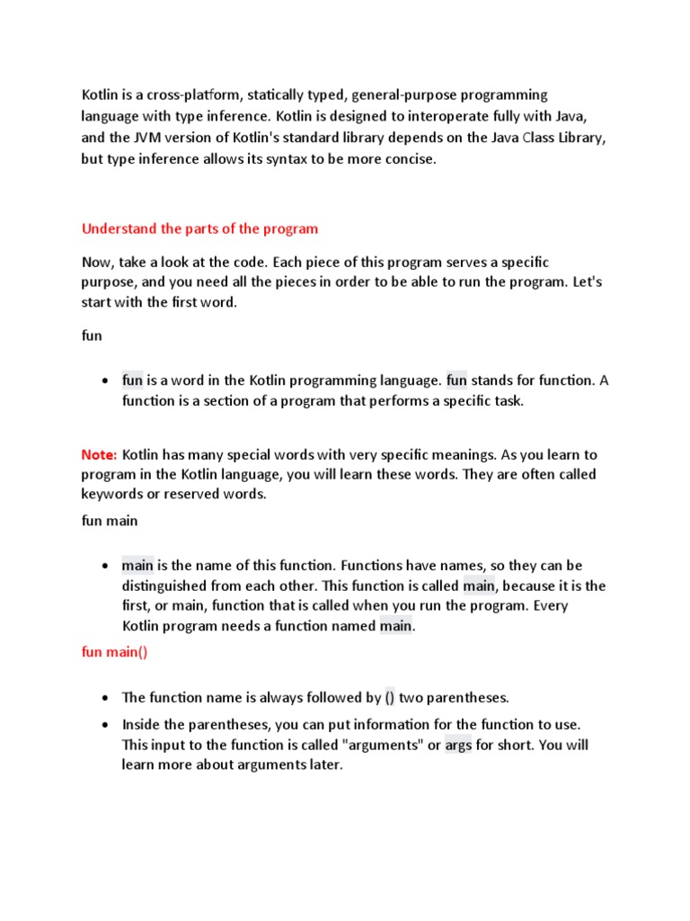 Understand The Parts of The Program | PDF | Object Oriented Programming ...