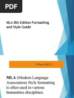 MLA 8th Edition Formatting and Style Guide