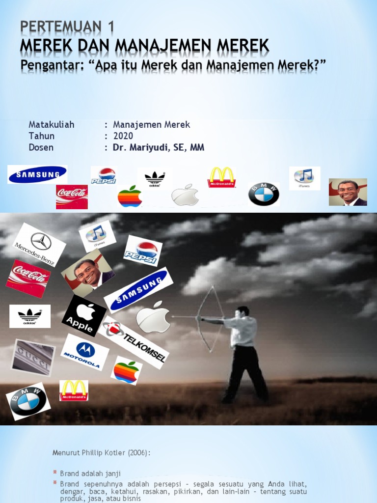 001 Merek Dan Manajemen Merek | PDF | Karier & Perkembangan | Bisnis