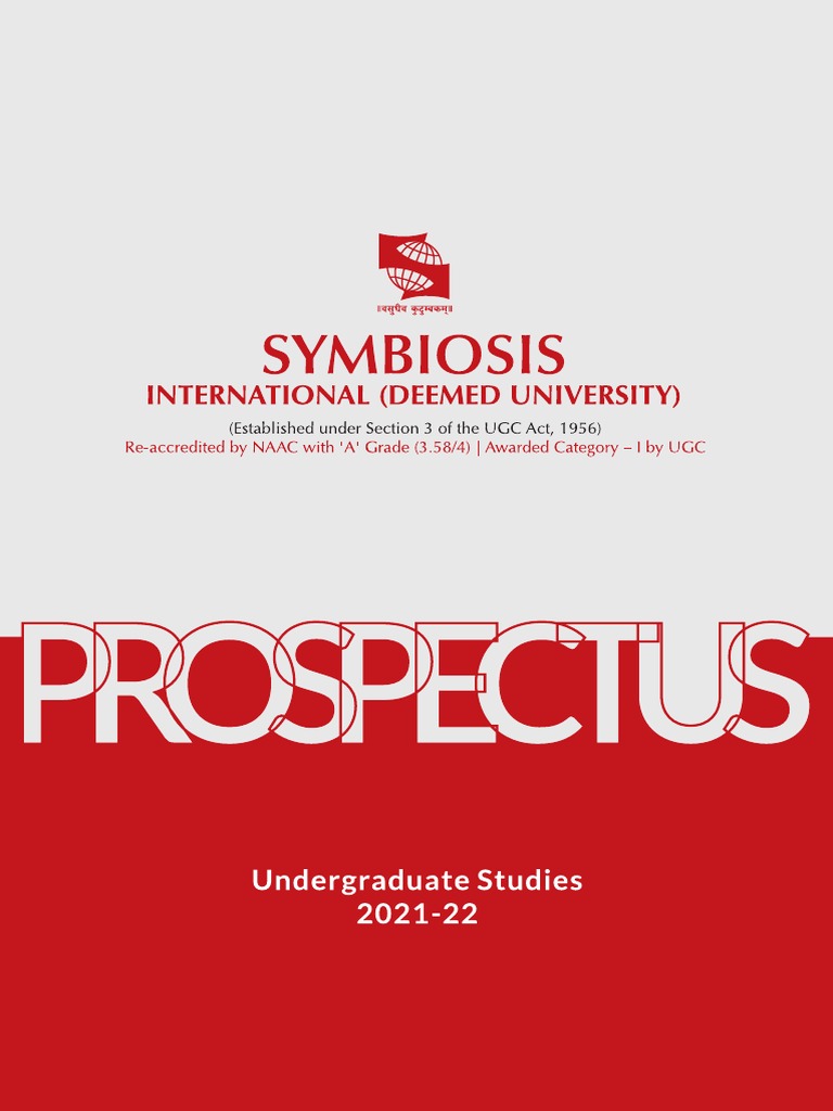 UG Prospectus 2021-22 | PDF | University | International Student
