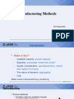 Manufacturing Methods and Layouts Notes
