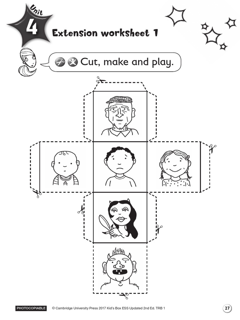 Cut, Make and Play.: Extension Worksheet 1 | PDF