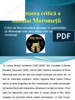 Morometii-critica ppt