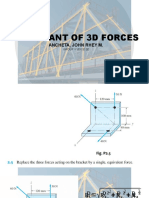 Resultant of 3D Forces: Ancheta, John Rhey M