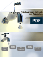 Kriteria Jaringan Air Bersih Dan Regulasinya
