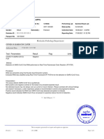 COVID-19 PCR Test Report for Saneer Puthiya Valappil