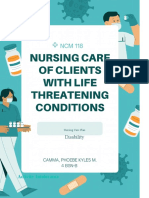 Disability: Nursing Care Plan