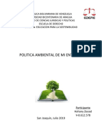 elaboracion de politica ambiental