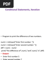 Conditional Statements