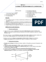 Physique TP2 Diffraction - Ondes