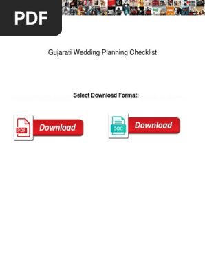 Gujarati Wedding Planning Checklist