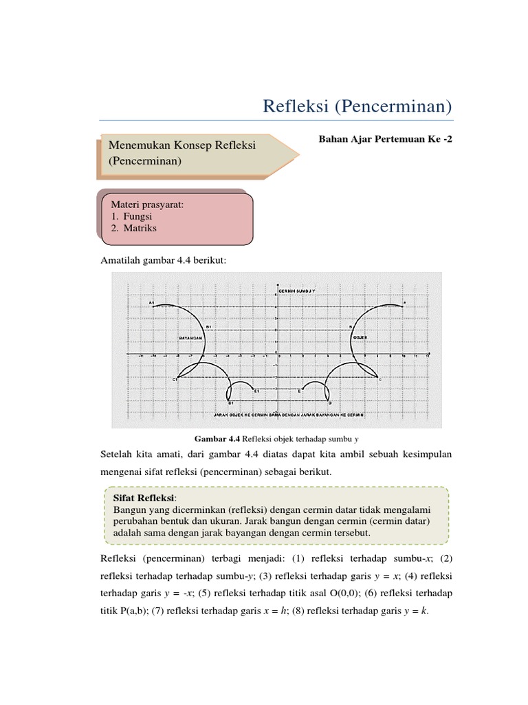 Bahan Ajar Refleksi 1 | PDF